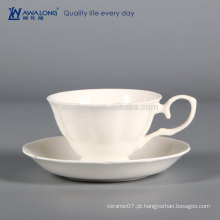 Pure White Atacado 200ml Copo de Cerâmica, Fine Bone China Sample Cup Grátis